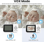 2Cameras Video Baby Monitor,Two Mode,2.8'' IPS Display Screen,Night Vision,2-Way Talk,1200ft Long Range,VOX,Lullaby,Free Smart Phone App, Works with iOS, Android,Ideal for Baby/Elderly/Pet