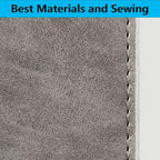 Passport Holder Cover Wallet RFID Blocking Leather Card Case Travel Accessories for Women Men (#Grey)