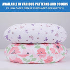 Plushii Nursing Pillow for Breastfeeding, Breathable Breast Feeding Pillow and Positioner with Removable Cover for More Support, Tummy Time and Bottle Feeding Support Pillow, Butterfly Dreams