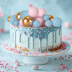 75 Pcs Cake Balls Topper Decorations Foam Cupcake Topper Mini Balloon Cake Topper Balls Cake Picks for Cake Deco Birthday Party Wedding（Blue,Pink,Gold）