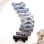 20pcs small blue & navy hair bows for girls.Cute baby hair bows,Non-slip alligator hair clips.Toddlers bow clips,Handmade hair accessories for little girls gift set.