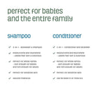 Nature's Baby Shampoo/Conditioner Combo Pack - Formulated for Problem and Sensitive Skin - EU Certified Non-Toxic - pH Neutral & Tear Free - Coconut Pineapple, 16 oz, 2 Pack