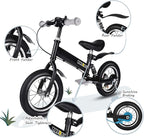 Balance Bike 2 in 1,The Dual Use of a Kids Balance Bike and Kids Bike,12 14 Inches for 2-6 Years Old,with Shock Absorbers, Fenders, Pedals, Auxiliary Wheels