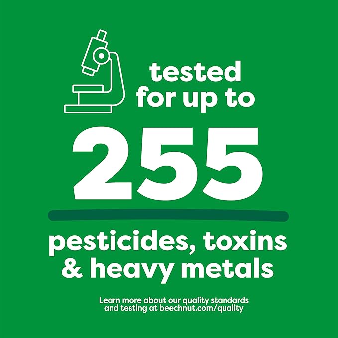 Beech-Nut Turkey Baby Food Pouches with 4g of Protein, Turkey Butternut Squash Corn & Spinach, Baby Puree Meat Baby Food Pouch, Stage 2, 3.5 oz Pouch (12 Pack)