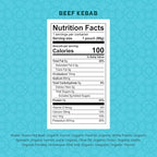 Serenity Kids 7+ Months World Explorers Beef Kebab Baby Food Pouches - Grass-Fed Beef & Organic Veggies - BPA-Free Baby Snack - Ages 7+ Months - 3.5 Oz 6 Pack