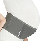NeoTech Care Adjustable Maternity Belt - Light and Breathable Pregnancy Belly Support Band for Pregnant Women (Grey, Extra Large Size)