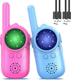 Walkie Talkies for Kids Rechargeable, 3 4 5 Year Old Boy Girl Gifts, 2 Pack Birthday Gifts for 3 4 5 6 7 8 Year Old Boys, Toddler Toys for Indoor Outdoor Games