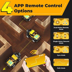 Robot R Smart Robot Building Kit with Storage Box, 4-in-1 Programmable App Remote Control Off Roader Car Toy, Authentic and Functional Design, Coding Gifts for 6 7 8 9 10 11 12 Years Old Kids