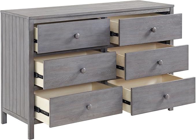 Soho Baby Everlee 6 Drawer Dresser, Graystone