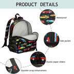 Toddler Backpack for Boys 3-8: Preschool Kindergarten Backpack - Cute Kids Backpacks for Boys-Sports Car