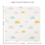 Baby Washcloths 4 Pack 100% Cotton Soft and Absorbent Terry Wash Cloths Wipes for Face Hand Body Burp Rag for Sensitive Skin Newborns Infants Toddlers 10" x 10"