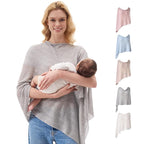Momcozy Ultra-Light Nursing Cover for Breastfeeding, Soft Breathable Tencel™ Lyocell Fabric, Multi-Use Feeding Shawl, Newborn Essentials Must Haves(Light Gray)