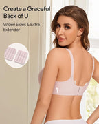 HBselect 3Pack Nursing Bras for Breastfeeding Seamless Scalloped Maternity Bras for Pregnancy Ultra Comfort Sleep Bras