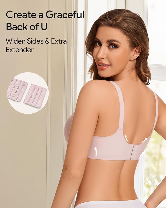 HBselect 3Pack Nursing Bras for Breastfeeding Seamless Scalloped Maternity Bras for Pregnancy Ultra Comfort Sleep Bras