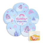 Flower Baby Bath Pad - Ultra Soft Infant Bathtub Mat with Non-Slip Petal Design, Newborn Bathing Lounger Insert for Sink or Tub, Unicorn Theme (Unicorn)