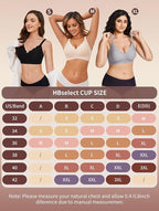 HBselect 3Pack Nursing Bras for Breastfeeding Seamless Scalloped Maternity Bras for Pregnancy Ultra Comfort Sleep Bras