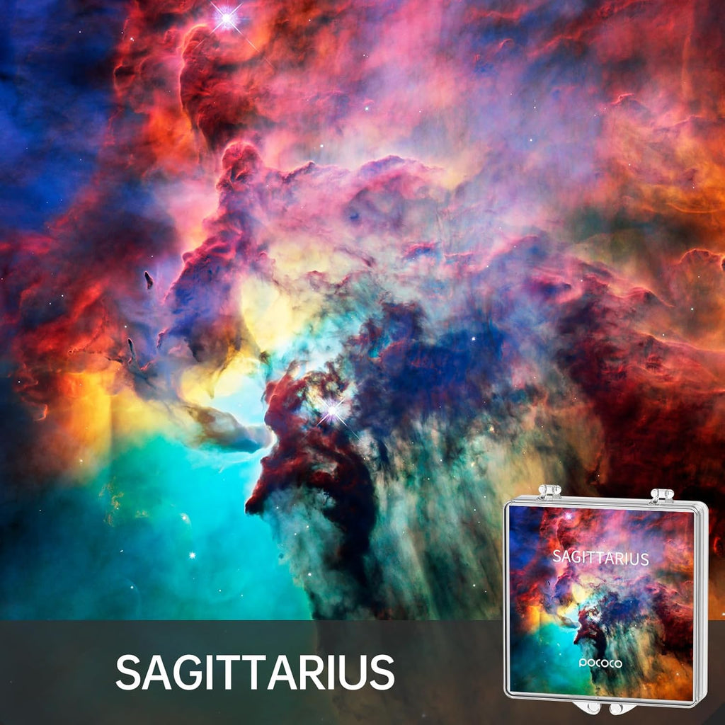 POCOCO Realistic Constellation-2 Galaxy Star Projector Night Light Discs: Realistic Galaxy Patterns, 5K Ultra HD, 96% Light Transmission, High Brightness - 6-Piece Pack (Projector Not Included)