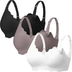 Angelhood Nursing Bras for Breastfeeding Ultra Comfort Seamless Maternity Bra Pack Wireless Pregnancy Bralette Bra Extender