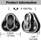 Metal Fidget Slider,Triangle Rotation Metal Fidget Toys, Clover Shape EDC Adult Toys ,Fidget Toys Adults for Stress and Anxiety Relief，ADHD Fidget Toys Adults Suitable for Office (Black Gold)