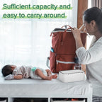 Baby Wipes Dispenser, Wipes Case Baby Wipe Holder Keeps Wipes Fresh, Non-Slip, Easy Open & Close (Gray)