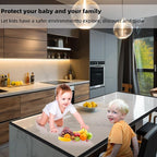 Corner Protector for Baby, Widen Edge Protector with Adhesive Backing, Baby Proofing Edge Corner Protectors Self Adhesive Furniture Corner Guard Bumper for Table, Desk, Fireplace (Black, 6.6ft)