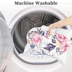 Pea Pod Infant Car Seat Insert with 3 Strap Covers, 3 in 1 Reversible Floral Baby Car Seat Head Support for Newborn, 3D Soft Minky Carseat Cushion for Preemie to Infant, Stroller, Swing, Bouncer