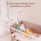 NETVUE Upgraded Baby Camera Monitor Video - 5000mAh Baby Monitor with Camera and Audio, 5" Display, 4 in 1 Bracket Meets The Needs in All Scenarios, Smart Phone App, Cry Detection