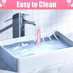 Baby Nasal Aspirator Nasal Congestion Relief with 25 Hygiene Filters 2 Silicone Tips with Nose Cleaning Tweezer, Pink