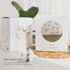 lulumoon Baby Muslin Crib Sheets - Toddler Cotton Fitted Crib Sheets Neutral for Boys and Girls 2Pack