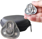 Metal Fidget Slider,Triangle Rotation Metal Fidget Toys, Clover Shape EDC Adult Toys ,Fidget Toys Adults for Stress and Anxiety Relief，ADHD Fidget Toys Adults Suitable for Office (Silver)