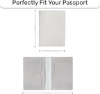 HIFA Leather Passport Holder, Handmade Passport Cover with Card and Ticket Slot - Genuine Leather, Elegant Design, Easy Access - Passport Case, Passport Wallet, Passport Holder