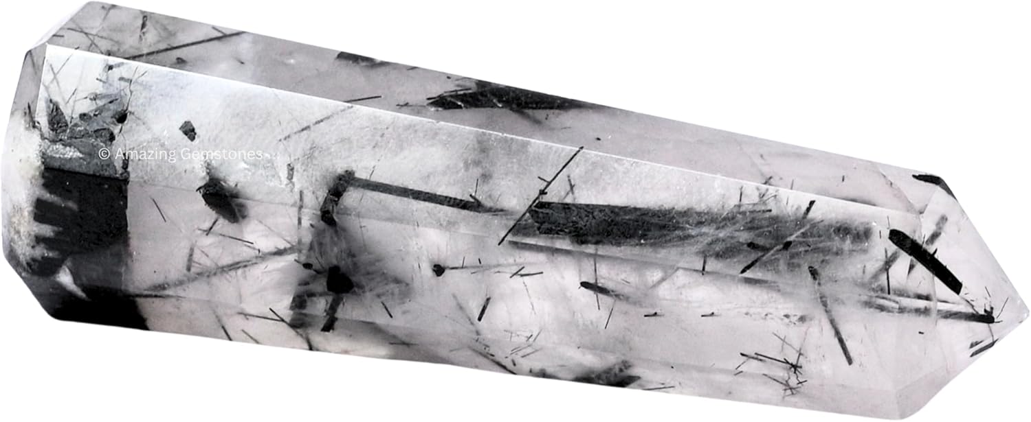 Amazing Gemstone Black Rutilated Quartz Crystal Towers ~ Natural Healing Crystal Point Obelisk for Reiki Healing & Crystal Grid (2" to 3" Inch)