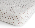 mushie Extra Soft Muslin Fitted Crib Sheet | 192 Thread Count | 28"x 52" (Bloom)