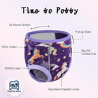 MooMoo Baby Potty Training Underwear 10 Packs Absorbent Toddler Training Pants for Boys and Girls Cotton Pee Pants 2T-9T