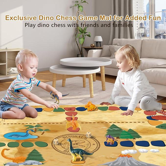 Dino Fossil Eggs Dinosaur Toys - 12 Dinosaur Eggs Dig Excavation Kit w Play Mat for Kids Ages 5-7 Easter Basket Essentials STEM Toy Christmas Birthday Gift for Boys Girls 3 4 5 6 7 8 + 8-13 Years Old