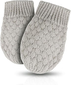 Baby Knit Mittens Toddler Boys Girls Gloves Winter Infant Newborn No Scratch Mitten 0-3 Years
