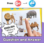 ZeenKind English Learning Talking Book for Kids 2 3 4 5 6 Years Old, 300+ Words Interactive Audio Sound Books for Toddlers, Early Learning Educational Electronic Musical Toy