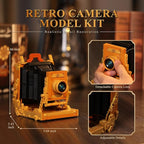 JMBricklayer Camera Telephone Record Player Building Block Sets for Adults, Retro 3 in 1 Set Building Toy 20039, Vintage Display Model Kit for Office Room Decor Collectible Gift for Adult Men Kids 14+