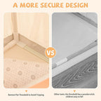 INFANS Kids Play Tent with Washable Mat Star Light Windows, Anti-Trip Large Playhouse Toys for Children Boys Girls, Indoor Outdoor Princess Tents Castle for Toddlers (Beige)