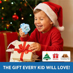 Walkie Talkies for Kids Rechargeable 2 Pack, Wearable Wrist & Lanyard Watch with Flashlight, Fun Stickers, Toys Gifts for Boys Girls Age 3-12 for Outdoor Camping, Hiking, Birthday, Christmas (Blue)