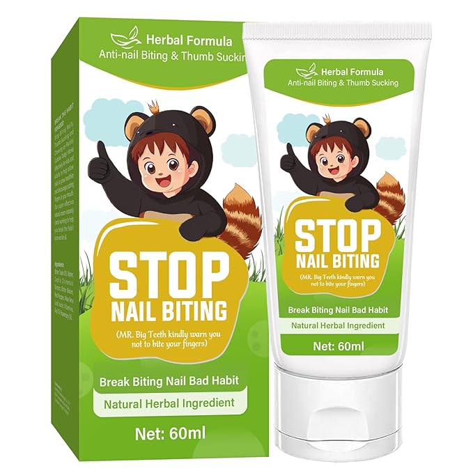 Nail Biting Treatment for Kids, Nail Biting Prevention for Kids & Adults, 100% Natural Plants, Bitter Taste Thumb Sucking Deterrent