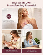 Momcozy Warming Lactation Massager Pro, 8 Vibration Modes & 4 Heating Levels, Longer-Lasting & 100s Rapid Warming Breast Massager, Quick Charging, Improves Milk Flow & Relieves Breast Engorgement