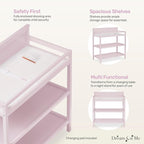 Dream On Me Jax Universal Changing Table, Blush Pink , 34x20x40 Inch (Pack of 1)