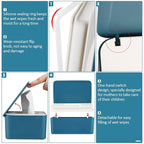 Diaper Wipes Dispenser Wipes Holder, Wipes Tissue Case Keeps Wipes Fresh Tissue Wipes Container with Lid (Blue)
