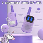 Outdoor Toys for Kids Ages 4-8, Kids Walkie Talkies 2 Pack 1000FT Long Distance with 2 Channels, Handheld Walky Talky for Children Interactive Toys Birthday Gifts for Girls Boys 5-7 Year Old