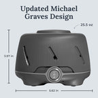 Yogasleep Dohm (Gray) The Original White Noise Machine, Relaxing Natural Sound from a Real Fan, Noise Cancelling for Office Privacy, Sleep Aid for Adults & Baby, Travel Size Pink Noise Machine