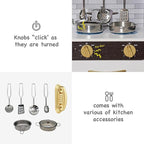 Wooden Play Kitchen Toy Set with Light, Kids Children Pretend Toy Kitchen Playset with Sink Play Toy,Oven Microwave,Toddler Cooking Set Toy for Ages 3+ Baby Girls Boys