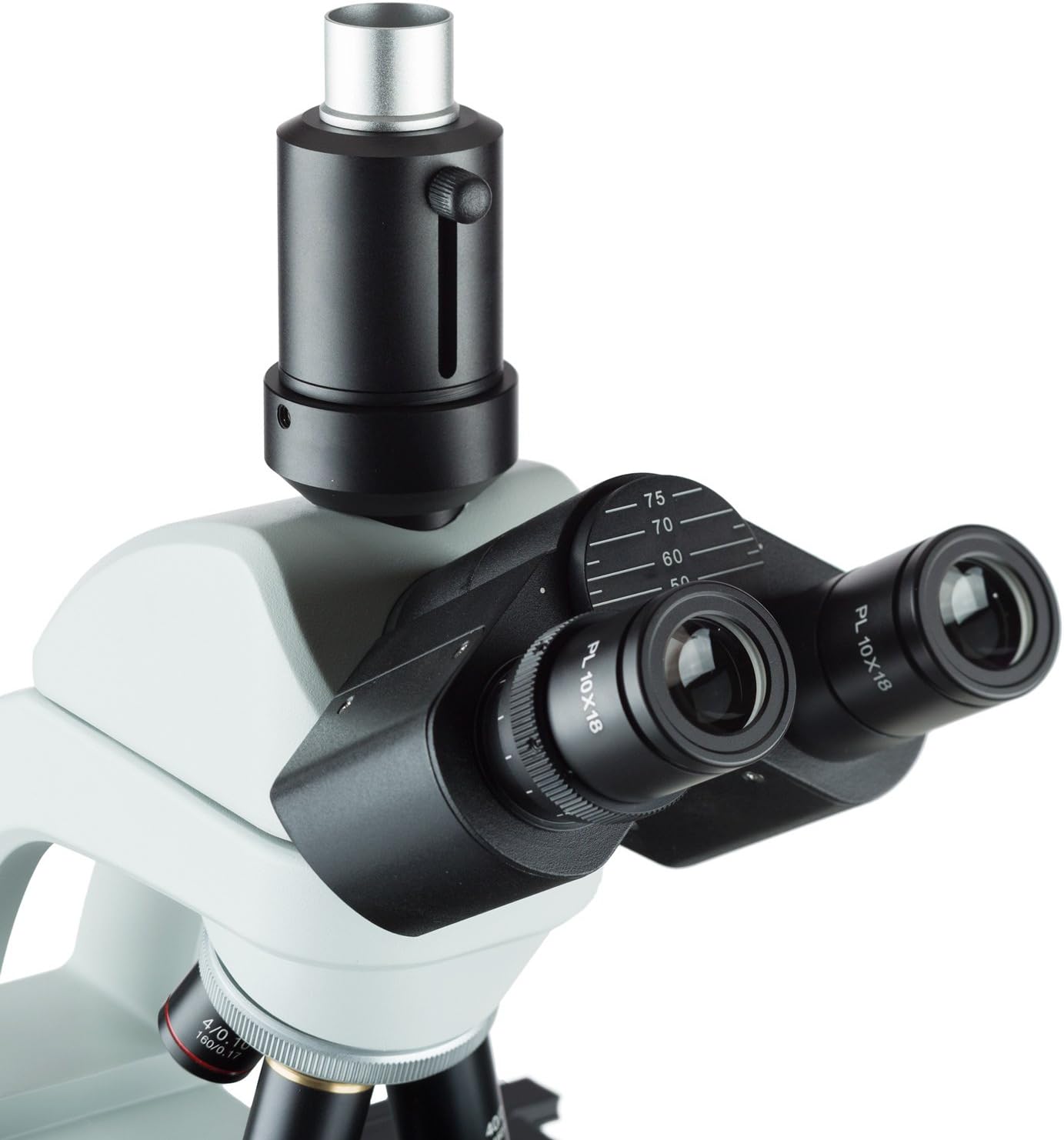 AmScope 40X-2000X LED Biological Trinocular Compound Microscope with 20MP USB3.0 Camera