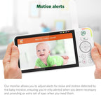 LeapFrog LF925HD Baby Monitor with Camera and Audio,1080p WiFi Remote Access Baby Monitor, 360° Pan & Tilt Camera, 8X Zoom, 5” 720p HD Display, Color Night Light &Vision, Two-Way Talk