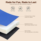 9-Piece Climbing Foam Blocks: Soft PU Leather - Baby Climb and Crawl Activity Blocks - Kids Play Gym Equipment Indoor for Development